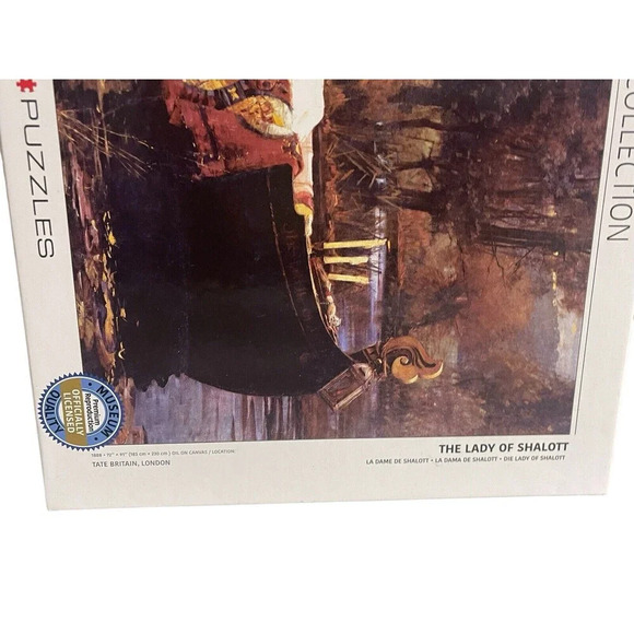 Fine Art Puzzle Medieval "THE LADY OF SHALOTT" John William Waterhouse 1000 Pcs - Picture 9 of 15